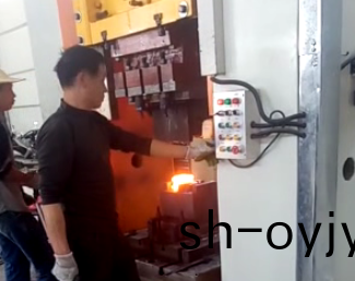 伺服電動螺(luo)鏇(xuan)壓力(li)機(ji)現(xian)場生産圖(tu)